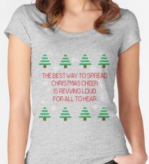 Spreading Xmas cheer Women's Fitted Scoop T-Shirt
