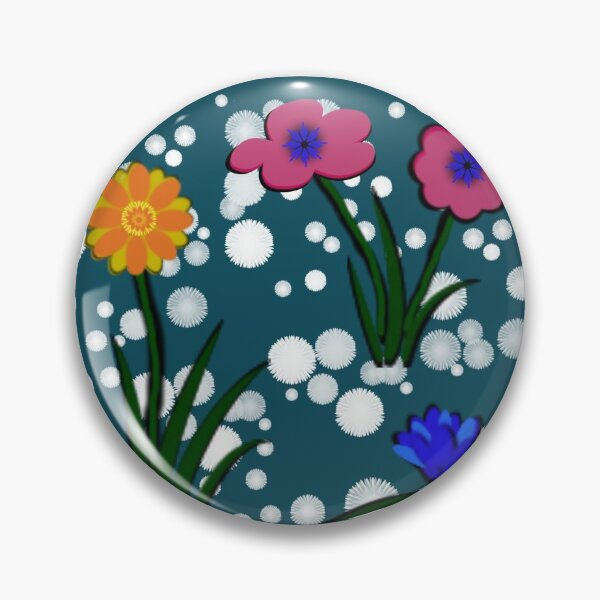 Item preview, Retro Rich Floral Tile designed and sold by Motley Oddlings.