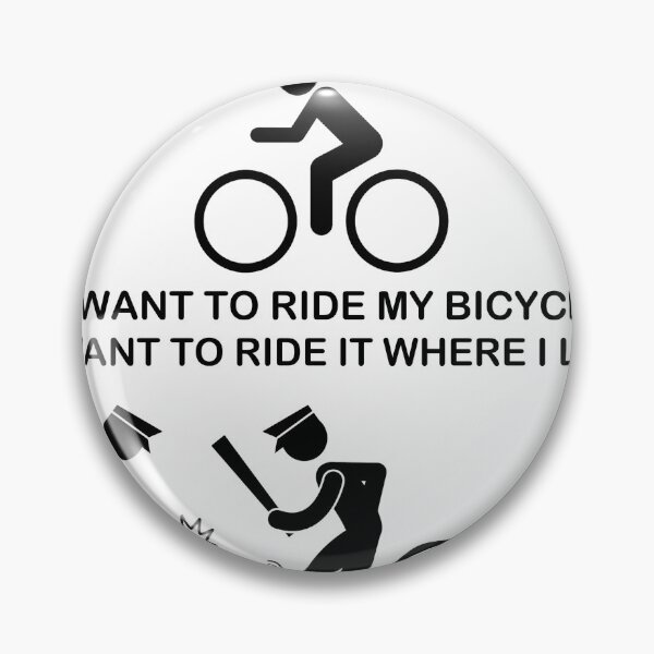 Item preview, I Want to Ride My Bicycle Lockdown Sign designed and sold by naomibridges13.