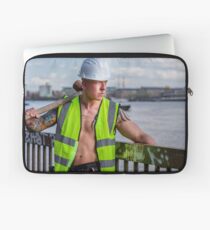 Working the walkways of the Thames in London with Ash Laptop Sleeve