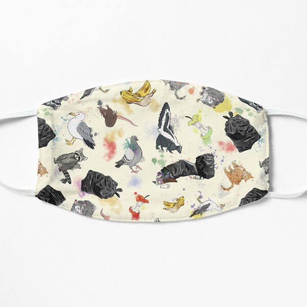 Trash Panda And Friends Pattern Flat Mask