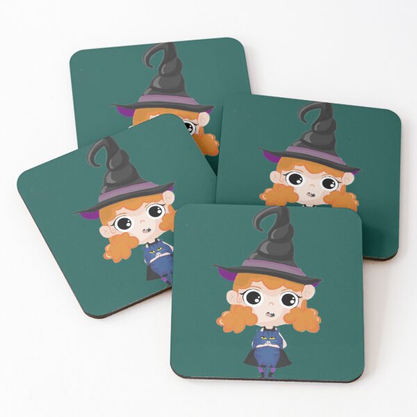 Item preview, Cute witch and her cat designed and sold by soytantefi.