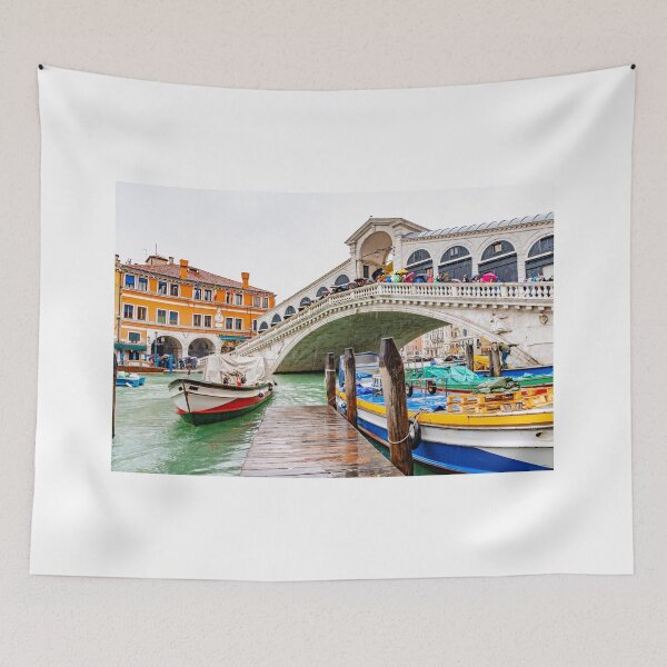 Item preview, Rainy day on Rialto Bridge in Venice, Italy designed and sold by debbieannpowell.