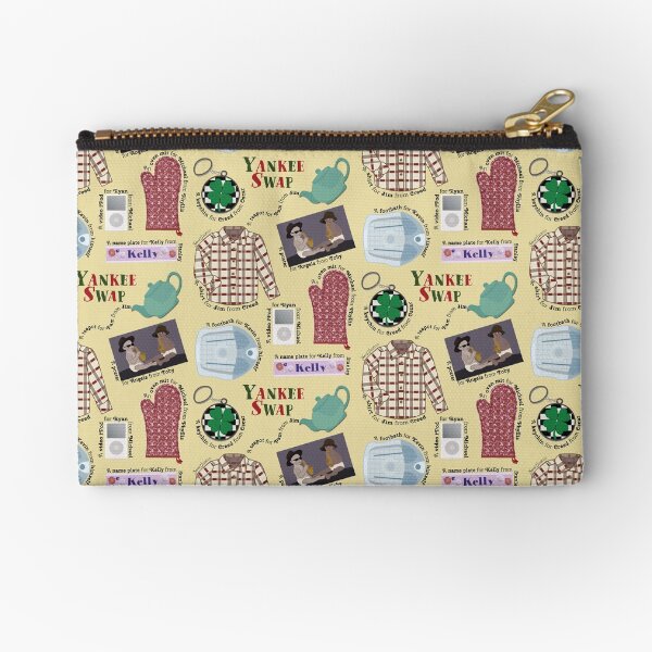 Yankee Swap Pattern Zipper Pouch