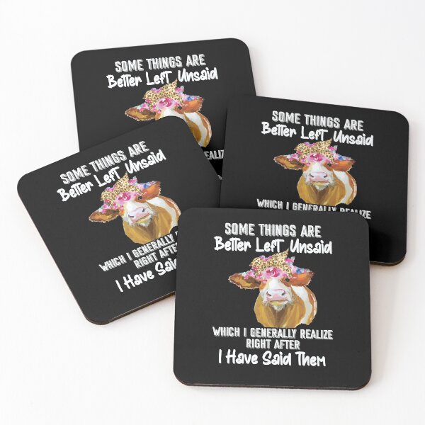 Item preview, Some Things Are Better Left Unsaid! - Funny Sarcastic Heifer designed and sold by Dressed For  Duty.