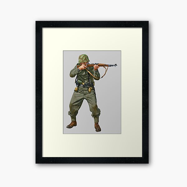Vista previa del artículo con la obra «Soldado de primera línea de la Segunda Guerra Mundial», diseñado y vendido por charlesdal.