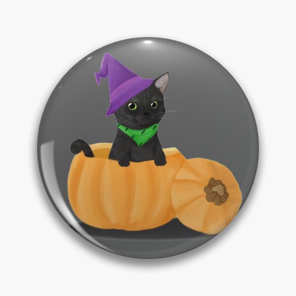 Item preview, Witchy Pumpkin Cat designed and sold by michelleachan.