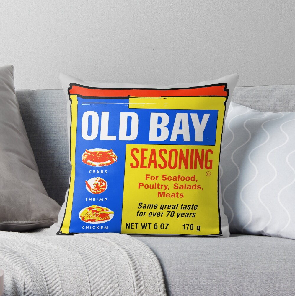Old Bay Can Throw Pillow