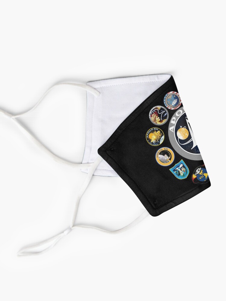 Alternate view of Apollo Missions Patch Badge - NASA Program Mask