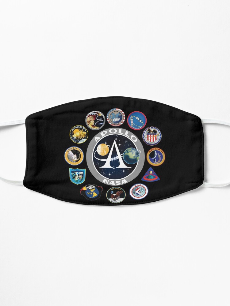 Alternate view of Apollo Missions Patch Badge - NASA Program Mask