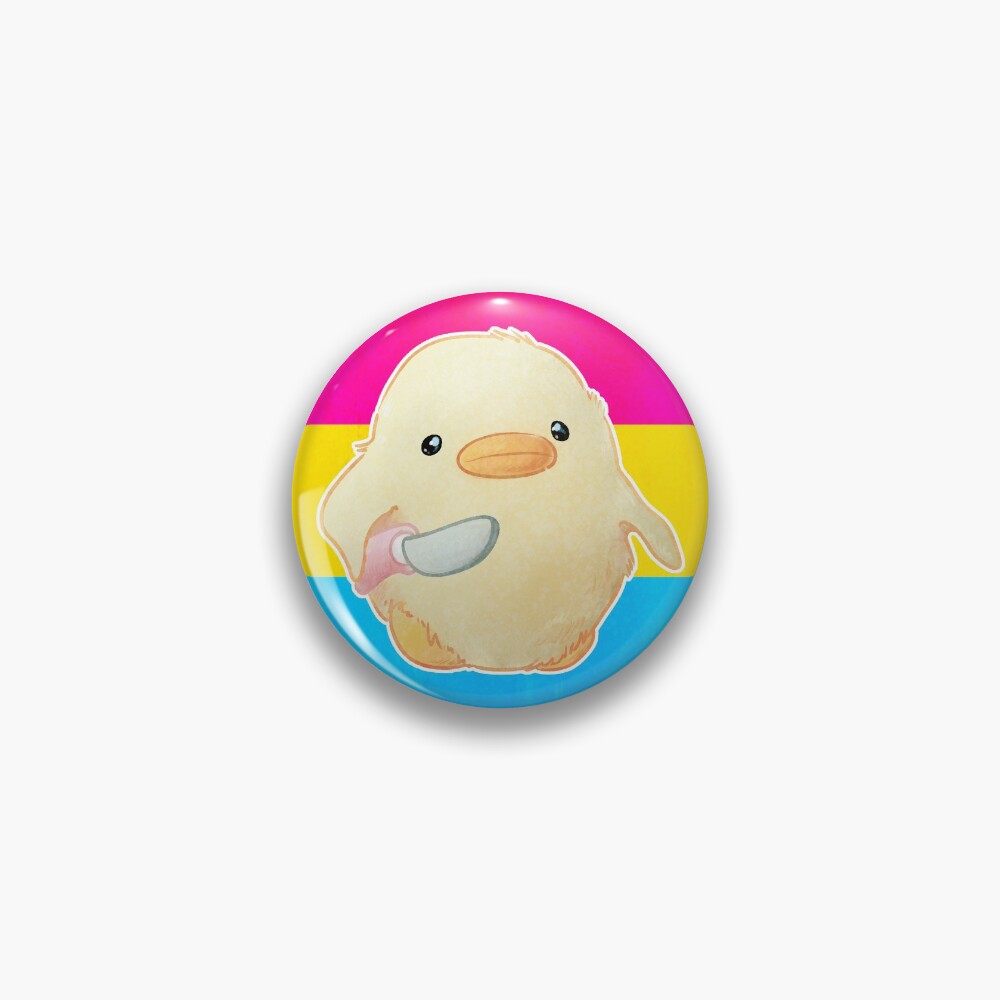 Pansexual Pride Duck with Knife Pin