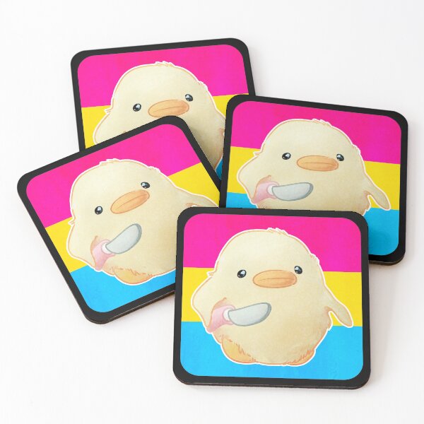Item preview, Pansexual Pride Duck with Knife designed and sold by AlexanDraxleaan.