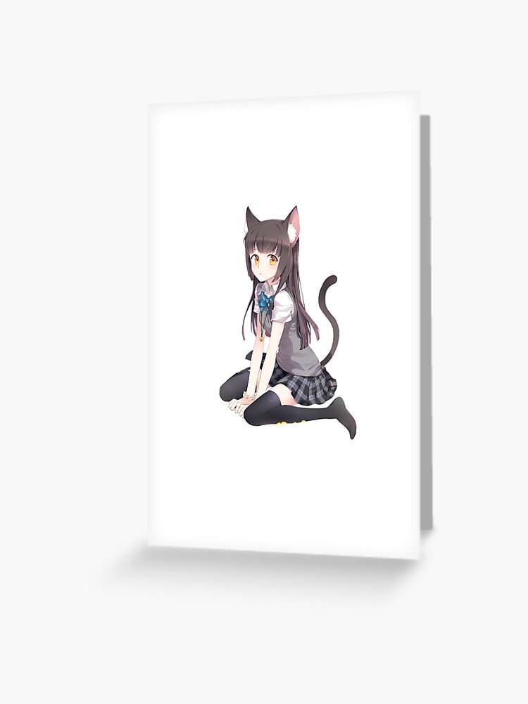Catgirl Greeting Cards for Sale - Fine Art America