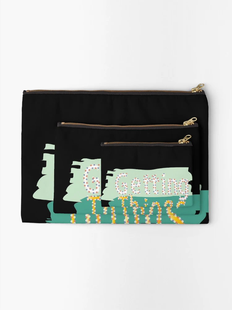 Thumbnail 2 of 4, Zipper Pouch, Getting Things Done designed and sold by scriptscode.
