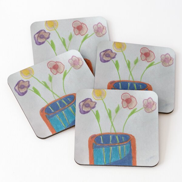 Item preview, Floral in orange vase  designed and sold by Tonyasartprints.