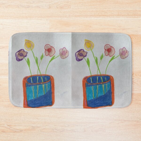 Item preview, Floral in orange vase  designed and sold by Tonyasartprints.