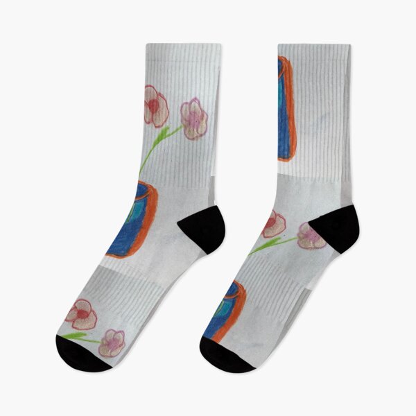 Item preview, Floral in orange vase  designed and sold by Tonyasartprints.