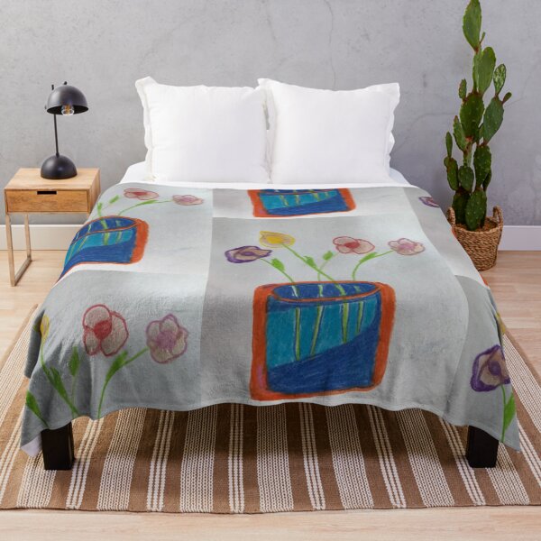Item preview, Floral in orange vase  designed and sold by Tonyasartprints.
