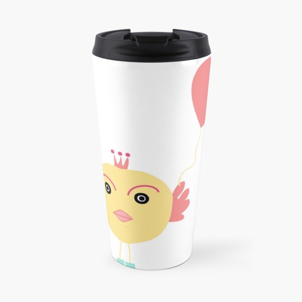 doodle bird cartoon design Travel Mug