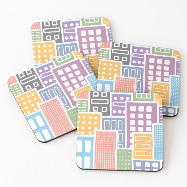 Item preview, Rainbow Pastel Buildings designed and sold by passionatelyem.