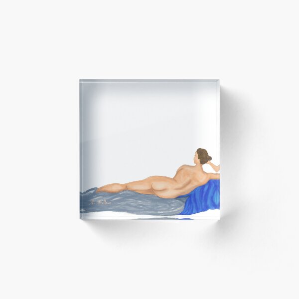 Reclining nude Acrylic Block