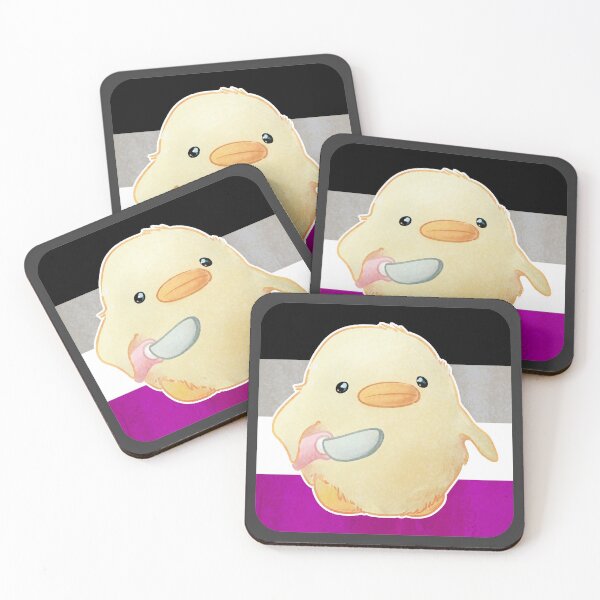 Item preview, Asexual Pride Duck with Knife designed and sold by AlexanDraxleaan.