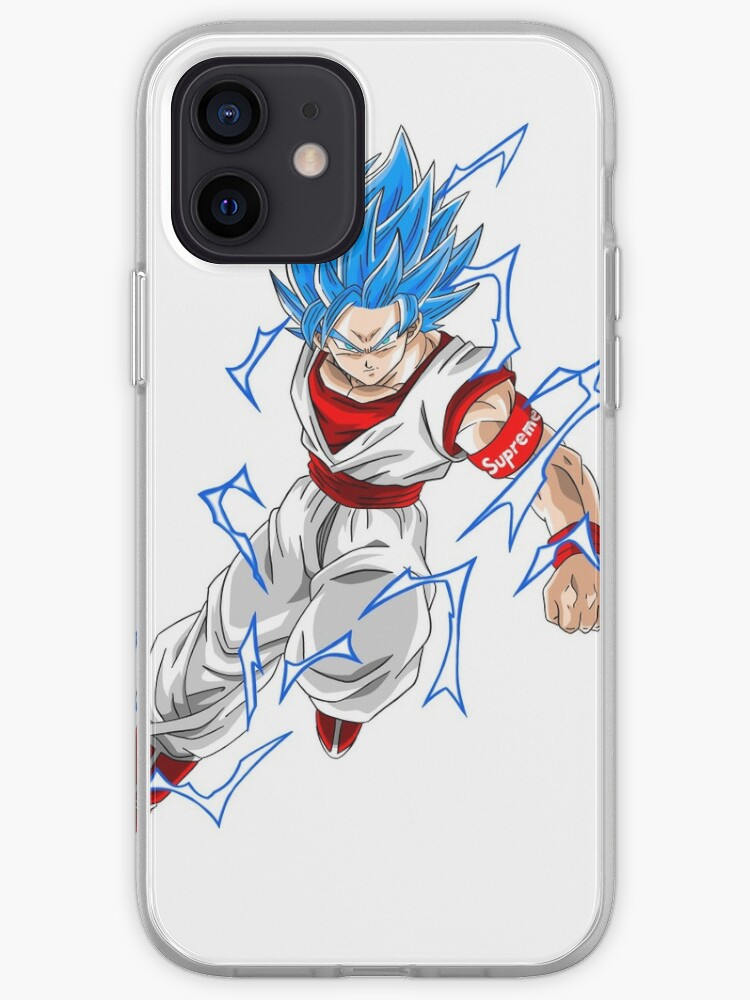 Supreme Goku Ssj Blue Iphone Case Cover By Drewsartspace Redbubble