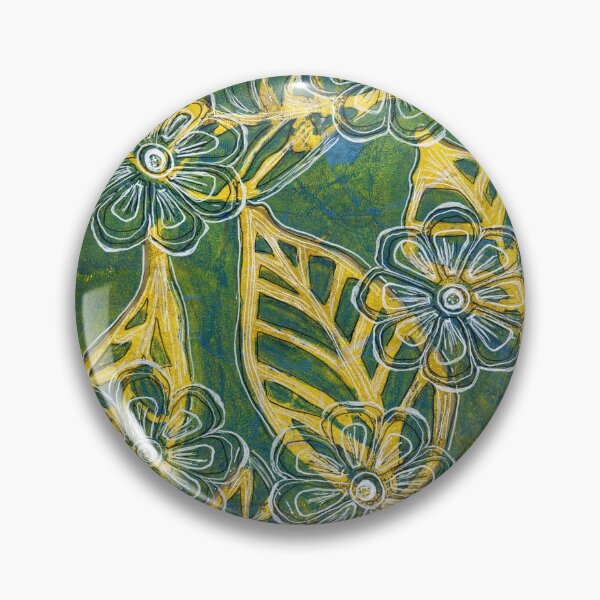 Item preview, Hojas y flores 21 Monoprint con tinta designed and sold by Heatherian.