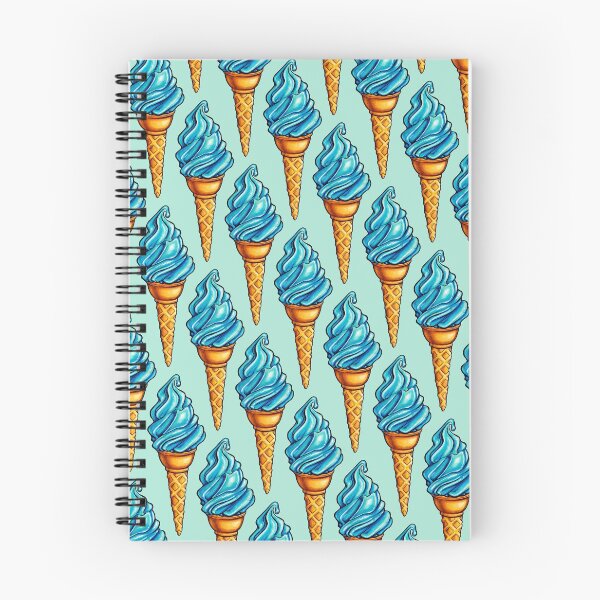 Item preview, Blue Ice Cream Pattern designed and sold by Kelly  Gilleran.