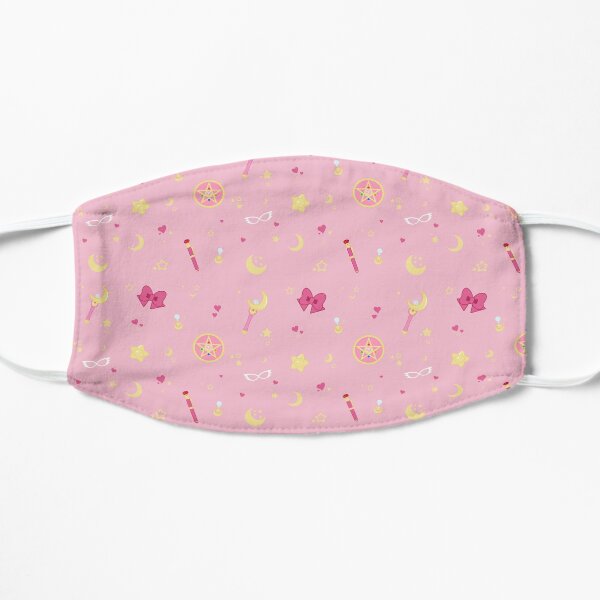 Sailor Moon Pattern Mascarilla plana
