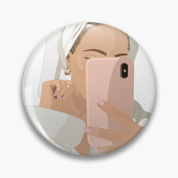 Item preview, Self Care Bathrobe Selfie Sticker designed and sold by peachyqueen123.