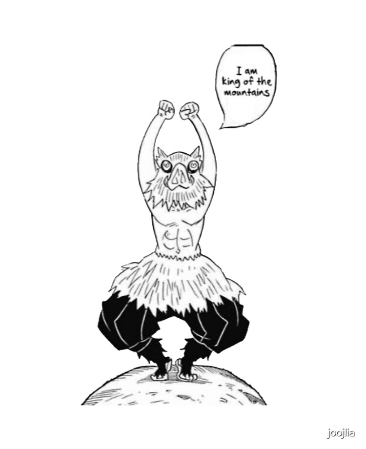 Inosuke King Of The Mountains Demon Slayer Manga Cap Ipad Case Skin By Joojlia Redbubble