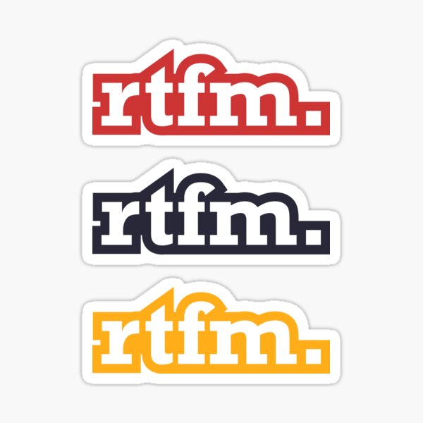 RTFM Combo Pack Sticker