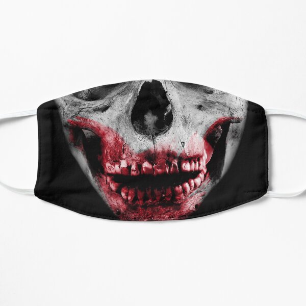 Zombie Skull Face Flat Mask