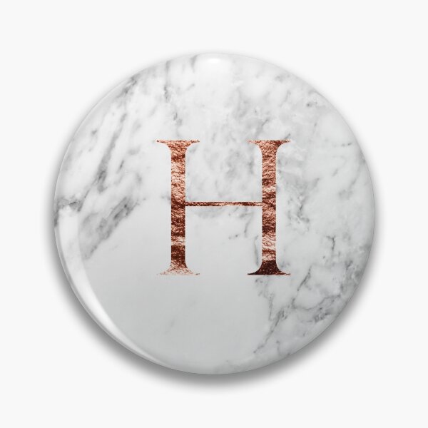 Item preview, Monogram rose marble H designed and sold by marbleco.