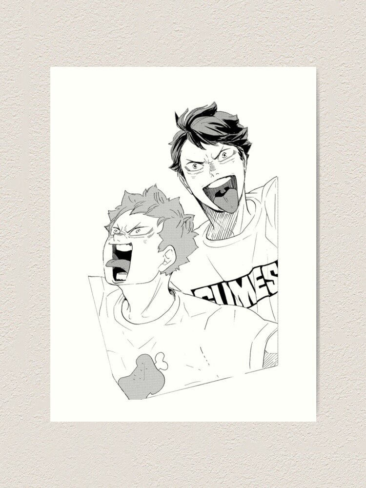 Hinata And Oikawa Timeskip Haikyuu Manga Cap Art Print By Joojlia Redbubble 5889