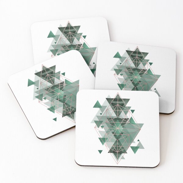 Item preview, Emerald Green Geometric designed and sold by UrbanEpiphany.