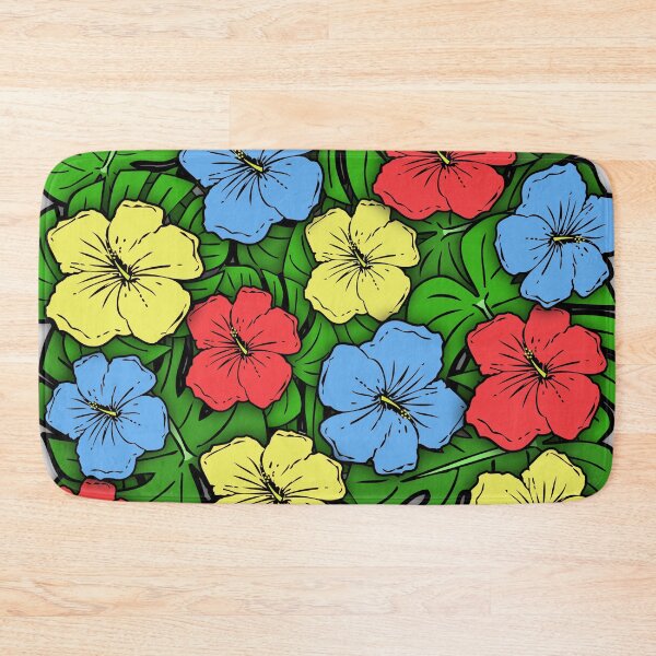 Item preview, Hibiscus Flowers & Monstera Leaves #2 designed and sold by HeadRubble.