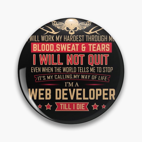 Item preview, web Developer till I Die designed and sold by ismagarri.