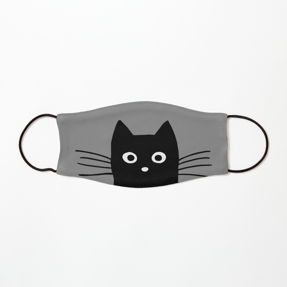 Black Cat Face Mask
