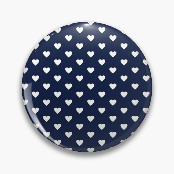 Item preview, Navy Blue and White Heart Pattern designed and sold by SqueakyRicardo.