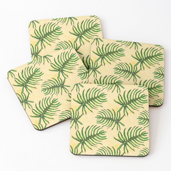 Item preview, Tropical Beach Summer Nautical Vacation | Palm Tree Leaves Green | Blue Stripes | Pretty Face Masks Dust Masks  designed and sold by rdorsey8.