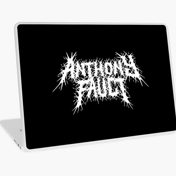 Dr Anthony Fauci Brutal Metal Logo Laptop Skin