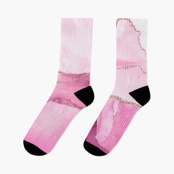 Item preview, Watercolor Agate in Pink Quartz Faux Gold Veins designed and sold by PixDezines.