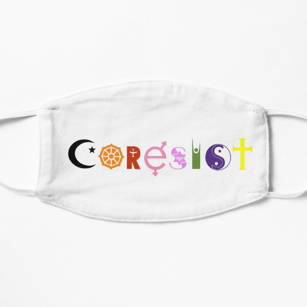 CoResist Co-Resist Interfaith Symbols Mask