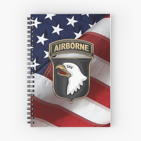 Item preview, 101st Airborne Division - 101st ABN Insignia over American Flag  designed and sold by Serge Averbukh Art Studio.