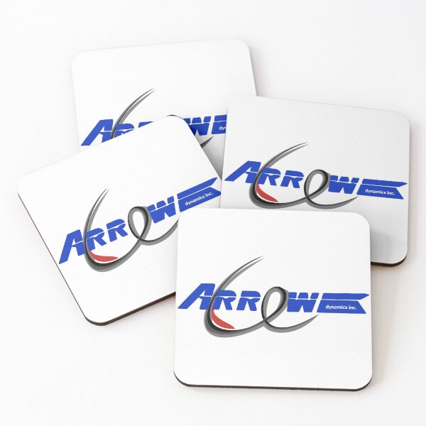 Arrow Dynamics Double Logo Coasters (Set of 4)