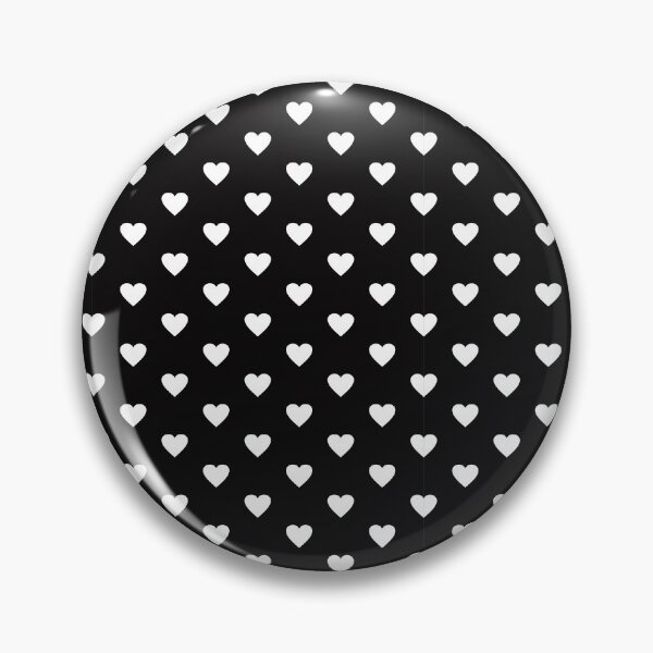 Item preview, Jet Black and White Heart Pattern designed and sold by SqueakyRicardo.