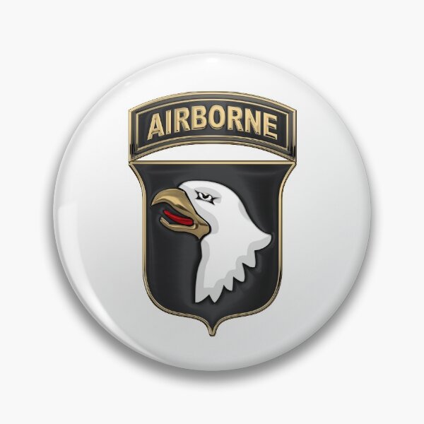 Item preview, 101st Airborne Division - 101st  A B N  Insignia over White Leather designed and sold by Serge Averbukh Art Studio.