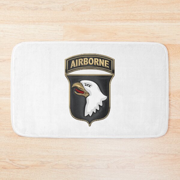 Item preview, 101st Airborne Division - 101st  A B N  Insignia over White Leather designed and sold by Serge Averbukh Art Studio.